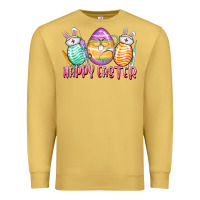 Antique Gold Happy Easter Nurse eggs Easter Day Premium Sweatshirt - CowGirlArtShop