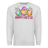 Dove Grey Happy Easter Nurse eggs Easter Day Premium Sweatshirt - CowGirlArtShop