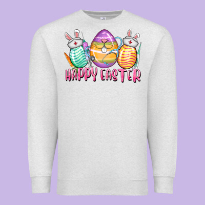Happy Easter Nurse Eggs Easter Day Premium Sweatshirt Designed By Cowgirlartshop
