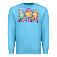 Ocean Blue Happy Easter Nurse eggs Easter Day Premium Sweatshirt - CowGirlArtShop
