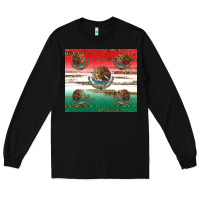 Black Mexican Flag Long Sleeve Tee - RanaPortraitStore