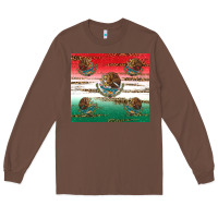Chestnut Mexican Flag Long Sleeve Tee - RanaPortraitStore