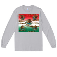 Moon Dust Mexican Flag Long Sleeve Tee - RanaPortraitStore