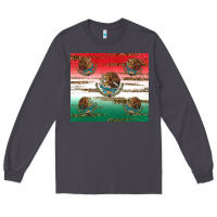 Smoke Mexican Flag Long Sleeve Tee - RanaPortraitStore