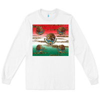 White Mexican Flag Long Sleeve Tee - RanaPortraitStore