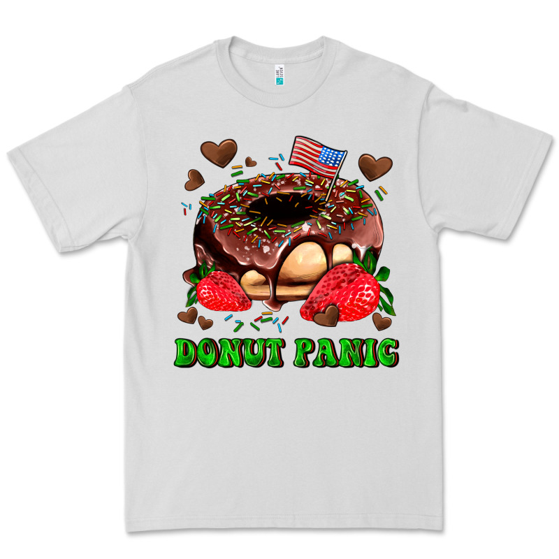 Donut Panic Premium Tee by AdoDesignShop | Teevron