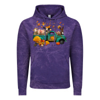 Cloud Purple fall farm animals truck nancy Vintage Hoodie - NancyCooperArtShop