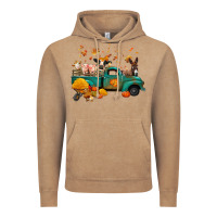 Vintage Coffee fall farm animals truck nancy Vintage Hoodie - NancyCooperArtShop