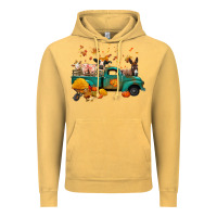 Vintage Mustard fall farm animals truck nancy Vintage Hoodie - NancyCooperArtShop