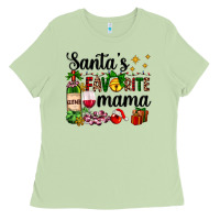 Matcha santa's favorite mama Ladies Tee - AdoDesignShop