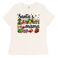Bone santa's favorite mama Ladies Tee - AdoDesignShop