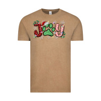 Vintage Coffee joy with dog paw Vintage Tee - MaliasSmallBusiness