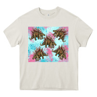 Cream dinosaur stegosaurus Heavy Core Tee - Artiststas