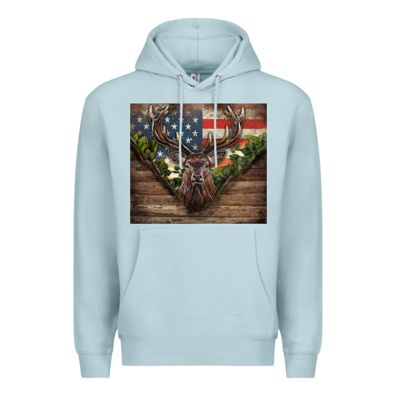 Usa Deer Hunting Premium Hoodie by CowGirlArtShop | Teevron