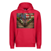 Cardinal usa deer hunting Premium Hoodie - CowGirlArtShop