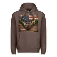 Coffee usa deer hunting Premium Hoodie - CowGirlArtShop