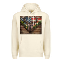 Sandshell usa deer hunting Premium Hoodie - CowGirlArtShop