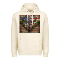 Tofu usa deer hunting Premium Hoodie - CowGirlArtShop