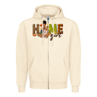 Sandshell Home girl Fall afro girl Zipper Hoodie - NancyCooperArtShop