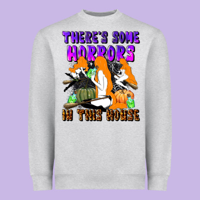 There's Some Horrors In This House Heavyweight Sweatshirt Designed By Lillyallendesigns