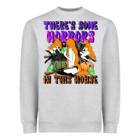 Heather Grey there's some horrors in this house Heavyweight Sweatshirt - LillyAllenDesigns