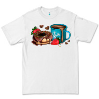 White donut coffee strawberry Premium Tee - AdoDesignShop