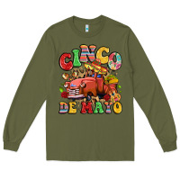 Army Green cinco de mayo truck Long Sleeve Tee - LillyAllenDesigns