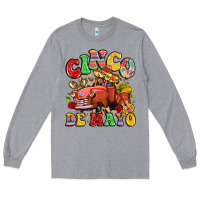 Heather Grey cinco de mayo truck Long Sleeve Tee - LillyAllenDesigns