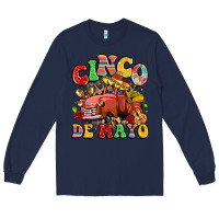 Navy cinco de mayo truck Long Sleeve Tee - LillyAllenDesigns