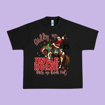 Giddy Up Jingle Horse Pick Up Your Feet Urban Heavy Tee Designed By Maliassmallbusiness