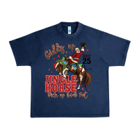 Navy giddy up jingle horse pick up your feet Urban Heavy Tee - MaliasSmallBusiness