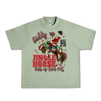 Oil Green giddy up jingle horse pick up your feet Urban Heavy Tee - MaliasSmallBusiness
