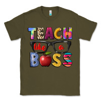 Army Green teach like a boss Classic Tee - NancyCooperArtShop