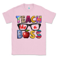 Bubblegum Pink teach like a boss Classic Tee - NancyCooperArtShop