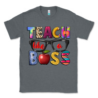 Charcoal Heather teach like a boss Classic Tee - NancyCooperArtShop