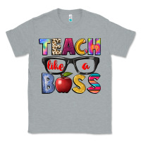 Heather Grey teach like a boss Classic Tee - NancyCooperArtShop