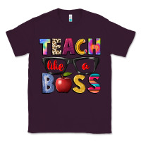 Plum teach like a boss Classic Tee - NancyCooperArtShop