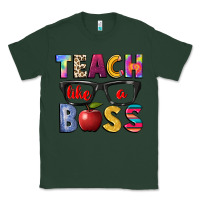 Sports Green teach like a boss Classic Tee - NancyCooperArtShop