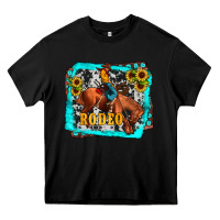Black western rodeo Heavy Core Tee - JahusDesignShop