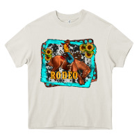 Cream western rodeo Heavy Core Tee - JahusDesignShop