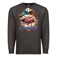 Smoke Baseball lips Premium Sweatshirt - HowdyJamesFarm