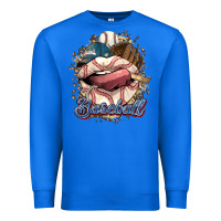 True Royal Baseball lips Premium Sweatshirt - HowdyJamesFarm