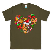 Army Green love Christmas  heart Classic Tee - CowhideDigitalArt
