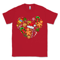 Red love Christmas  heart Classic Tee - CowhideDigitalArt