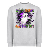 Heather Grey spook around and find out Heavyweight Sweatshirt - LillyAllenDesigns