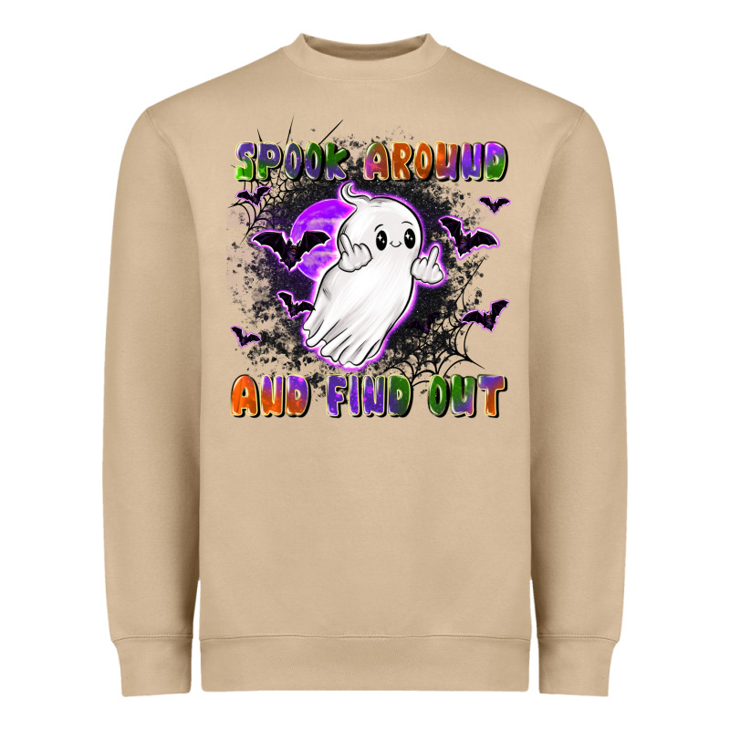 Spook Around And Find Out Heavyweight Sweatshirt by LillyAllenDesigns | Teevron
