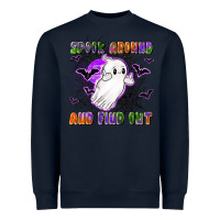 Navy spook around and find out Heavyweight Sweatshirt - LillyAllenDesigns