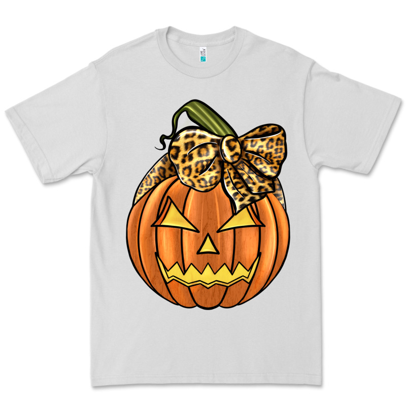 Leopard Ribbon Halloween Pumkin Premium Tee by JahusDesignShop | Teevron