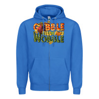 True Royal Gobble till you wobble turkey thanksgiving Zipper Hoodie - NancyCooperArtShop