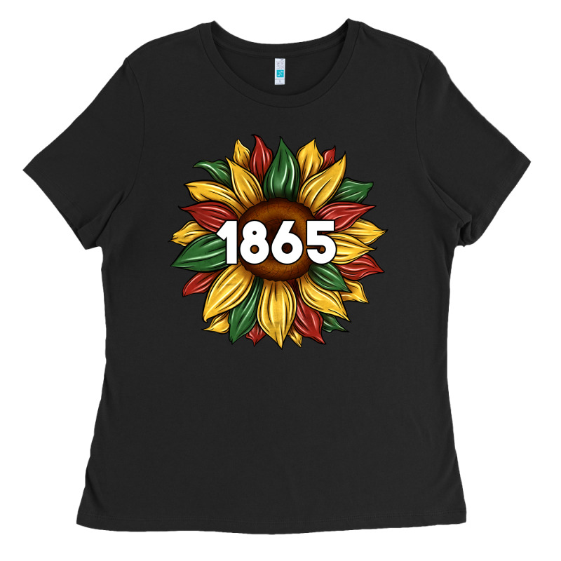 Juneteenth 1865 Sunflower Ladies Tee by Artiststas | Teevron